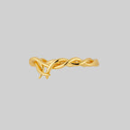 ABANDON. Intertwined Roots Ring - Gold