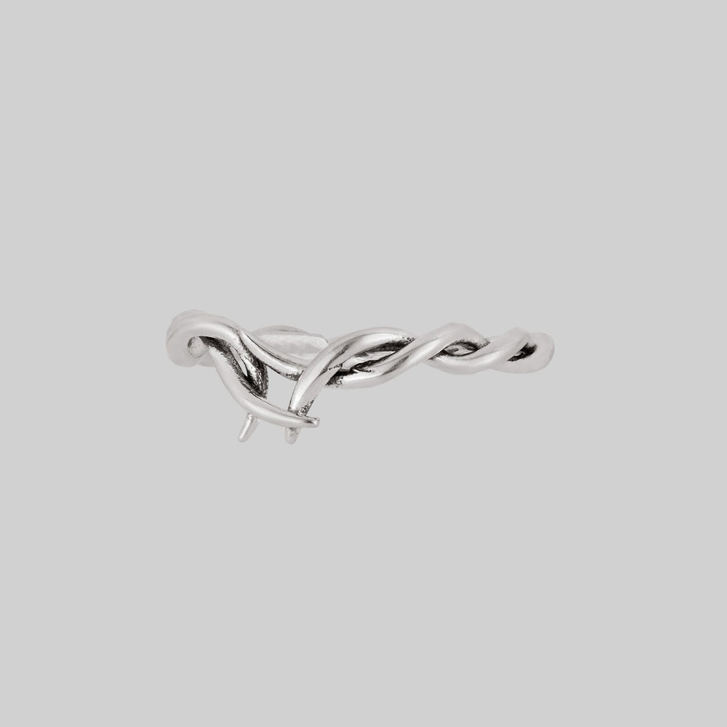 ABANDON. Intertwined Roots Ring - Silver