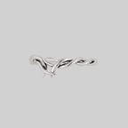 ABANDON. Intertwined Roots Ring - Silver
