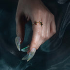 ABYSS. North Star Shell Ring - Gold
