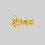 ALIANOR. Heraldic Lily Interlace Ring - Gold