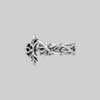 ALIANOR. Heraldic Lily Interlace Ring - Silver
